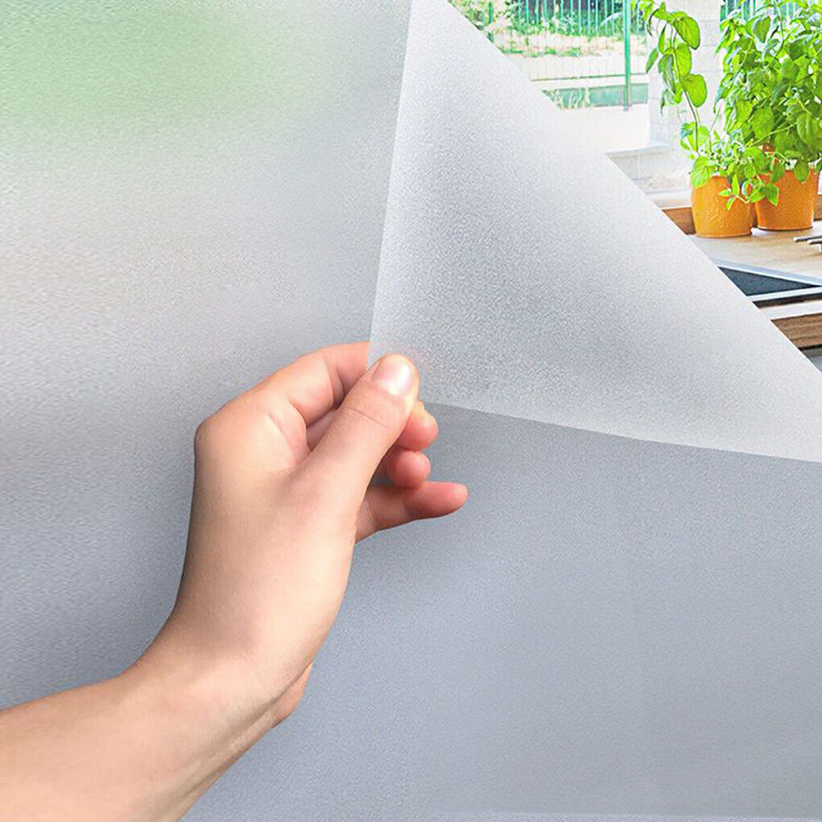 Folia matowa szroniona na okno 200x60cm