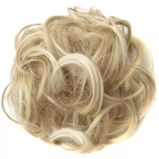Przypinany gęsty kok do włosów - Blond